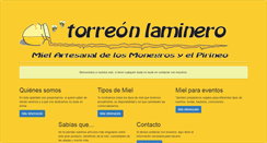 Desktop Screenshot of mieltorreonlaminero.com