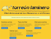 Tablet Screenshot of mieltorreonlaminero.com
